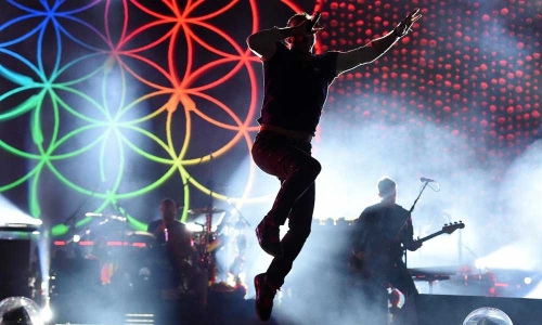 Brisbane Illuminée par les couleurs du concert de Coldplay au Suncorp Stadium