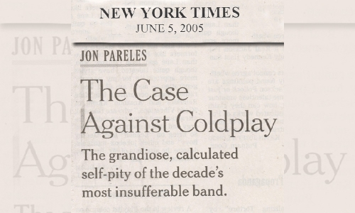 Le procès contre Coldplay